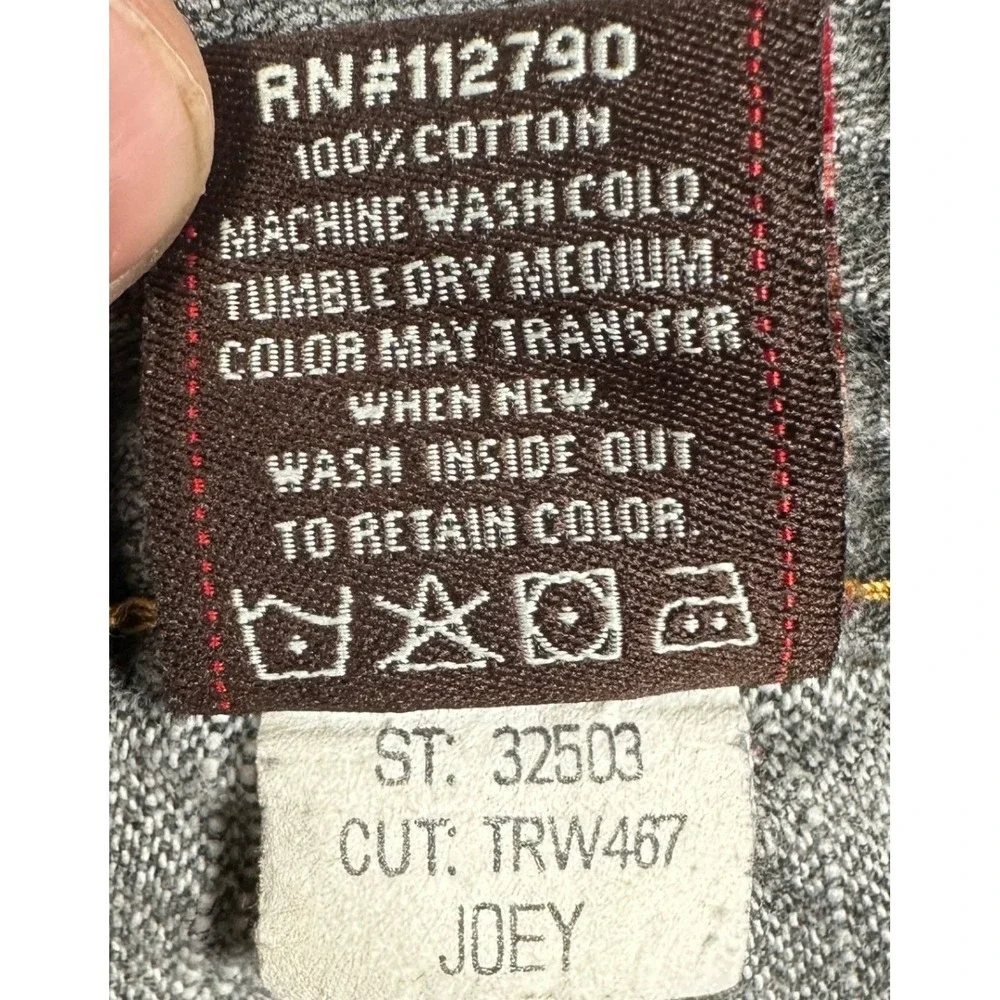 True Religion Joey Jeans Women 30 Grey Flare Ripped Distressed Denim Made In USA